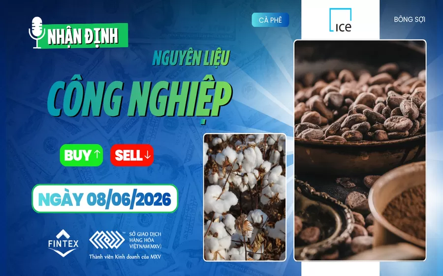 NHẬN ĐỊNH NGUYÊN LIỆU - CÔNG NGHIỆP NGÀY 08/06/2026